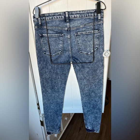 Flying Monkey Blue Skinny Jeans with Vintage Acid Wash - Picture 10 of 10